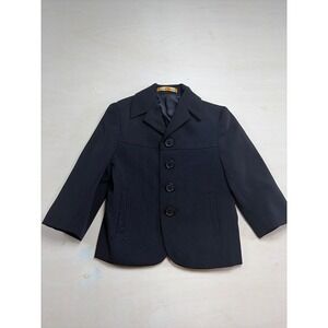 Richard Harris Boys Black 4-Button Formal Blazer Jacket Size 2T